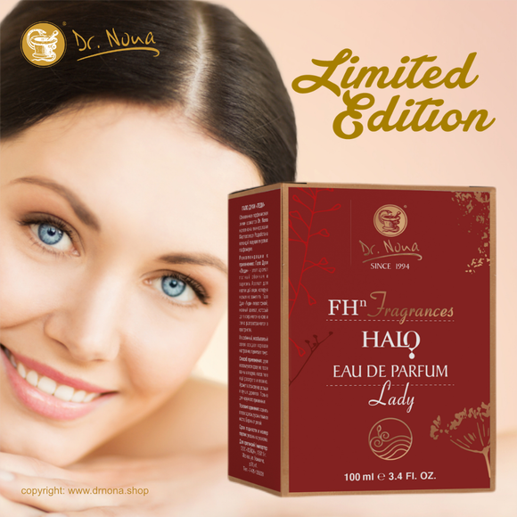 Dr.Nona Halo LADY Parfume 100ml Limited Edition The fine scent, unobtrusive fragrant for ladies and men, increases attraction, long lasts on the skin, and how says Dr.Nona, producer of Dead Sea cosmetics, unique aroma literally 